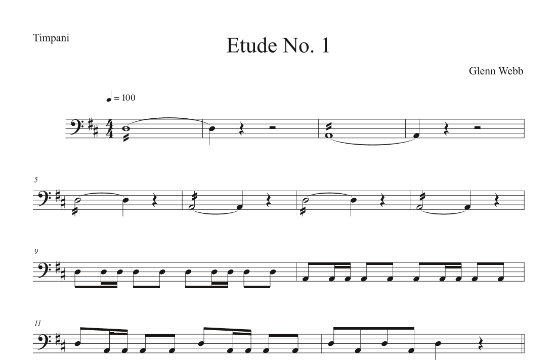 Timpani Etude No. 1