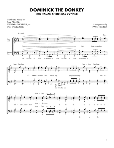 Dominick, The Donkey (arr. Paul Keller)
