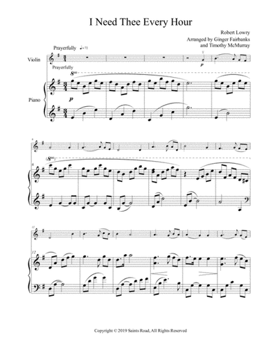 I Need Thee Every Hour (arr. Saints Road)