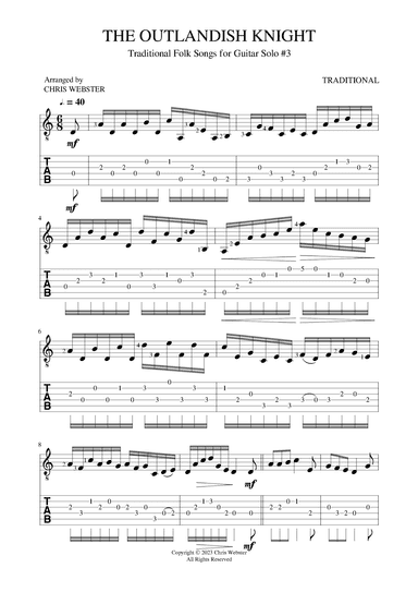 Outlandish Knight (arr. Chris Webster)