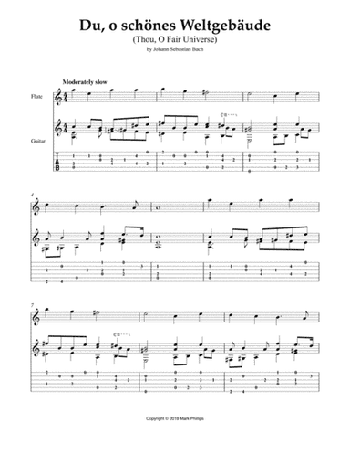 Du, o schönes Weltgebäude (Thou, O Fair Universe) (arr. Mark Phillips)