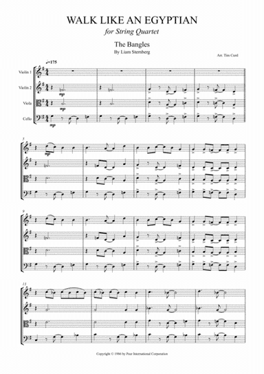 Walk Like An Egyptian (arr. Tim Curd)