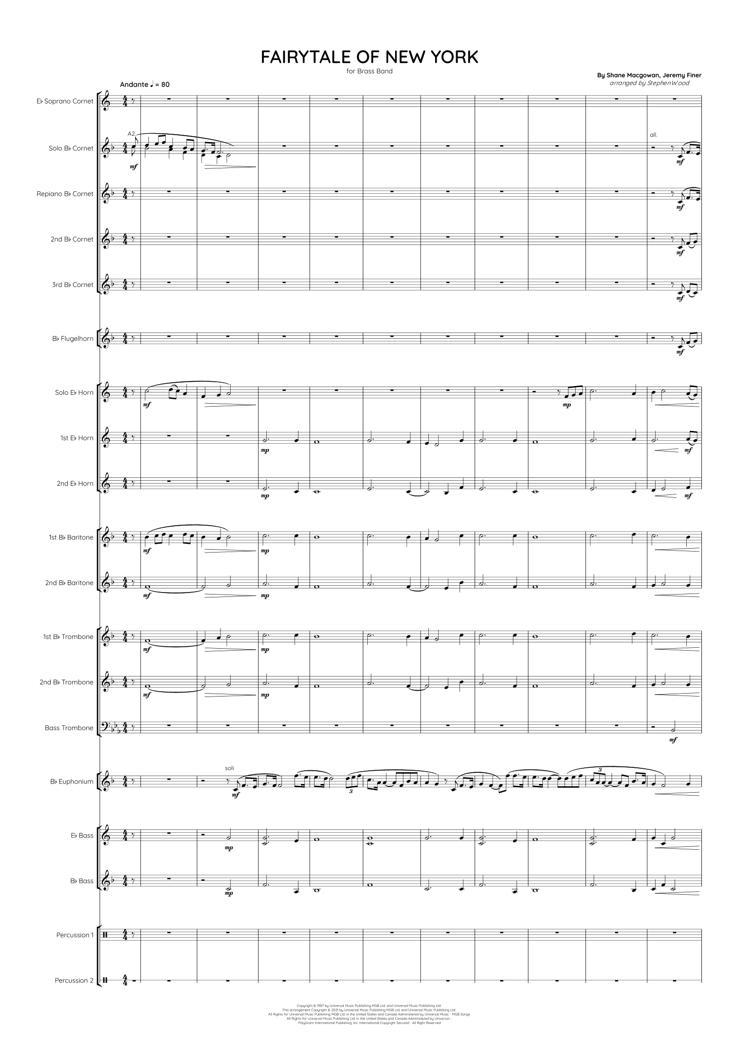 Fairytale Of New York (arr. Stephen D Wood)