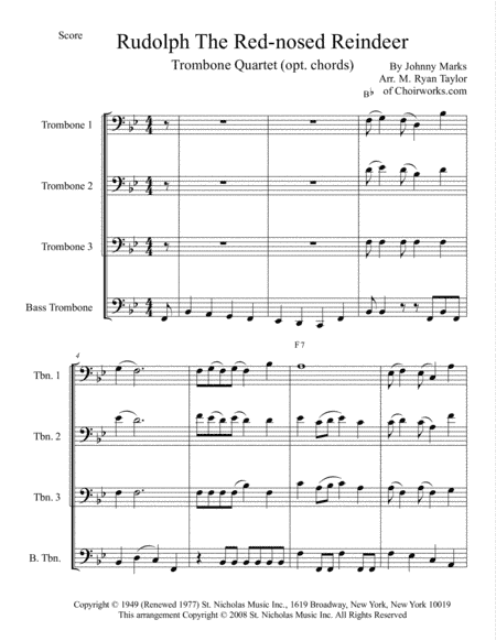 Rudolph The Red-nosed Reindeer (arr. M. Ryan Taylor)