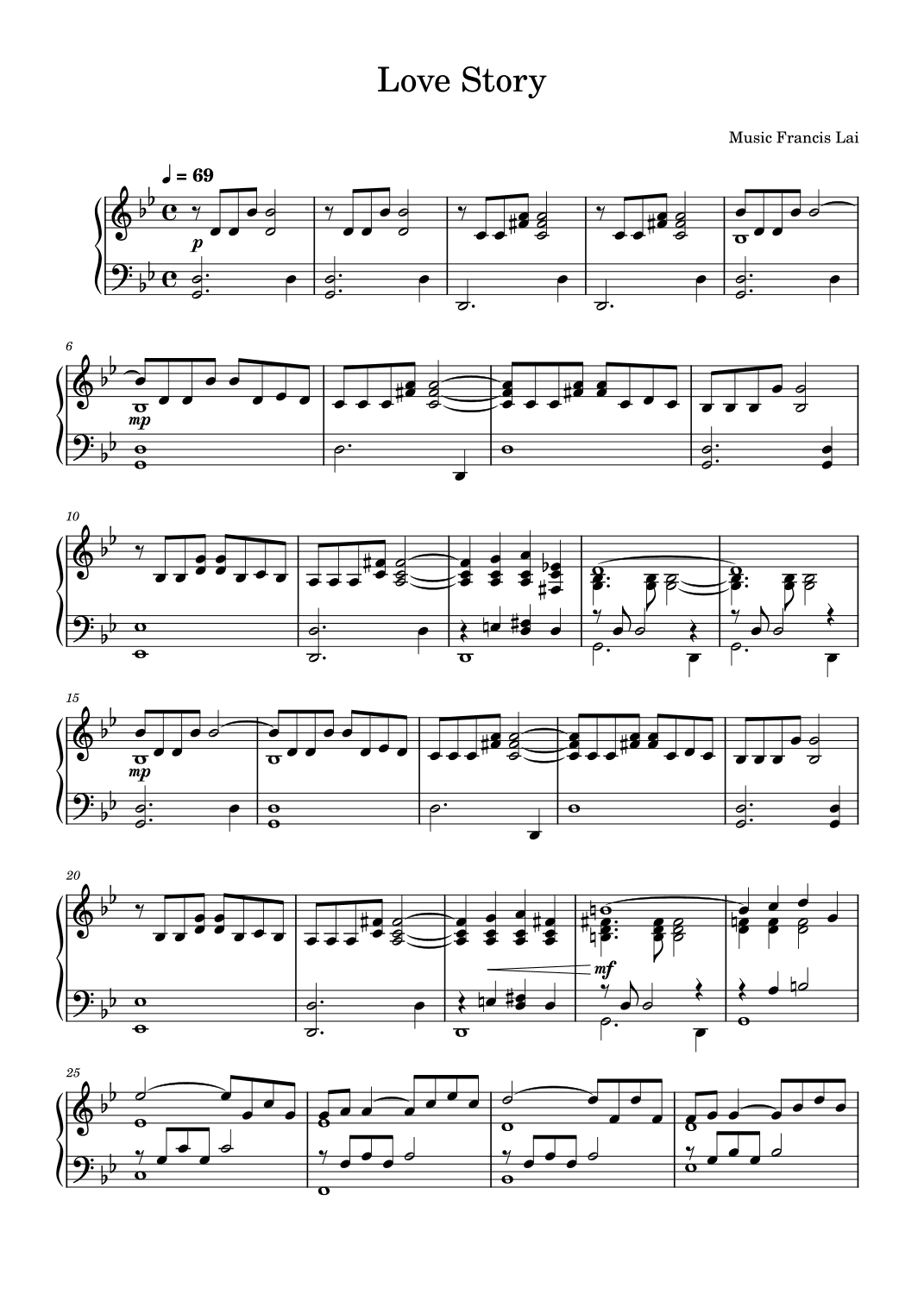 Love Story (arr. Gianluca Giovannetti)