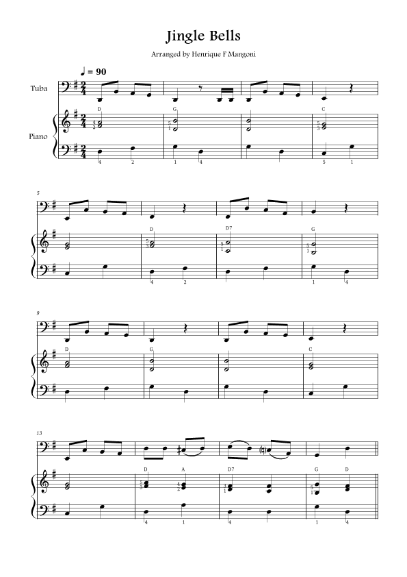 Jingle Bells (arr. Henrique F Mangoni)