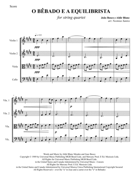 O Bebado E A Equilibrista (arr. Neemias Silva Santos)