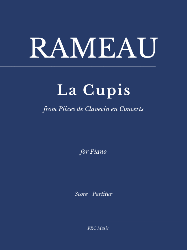 Rameau: La Cupis from Pièces de Clavecin en Concerts for Piano Solo (As played By Vikingur Olafsson) (arr. Flavio Regis Cunha)