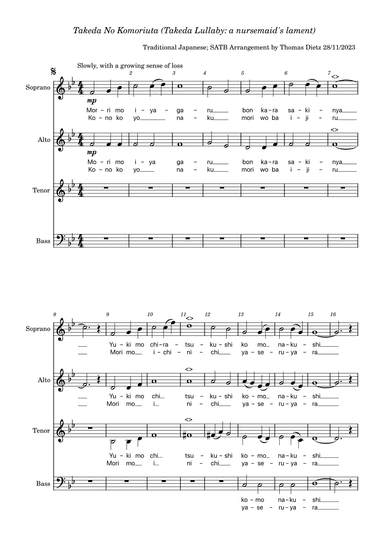 TAKEDA NO KOMORIUTA (arr. Thomas Dietz)