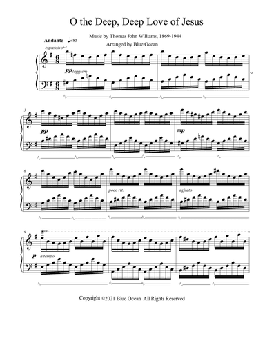 O the Deep, Deep Love of Jesus (arr. Blue Ocean)