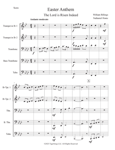 Easter Anthem (for Brass Quartet) (arr. Nathaniel Hontz)