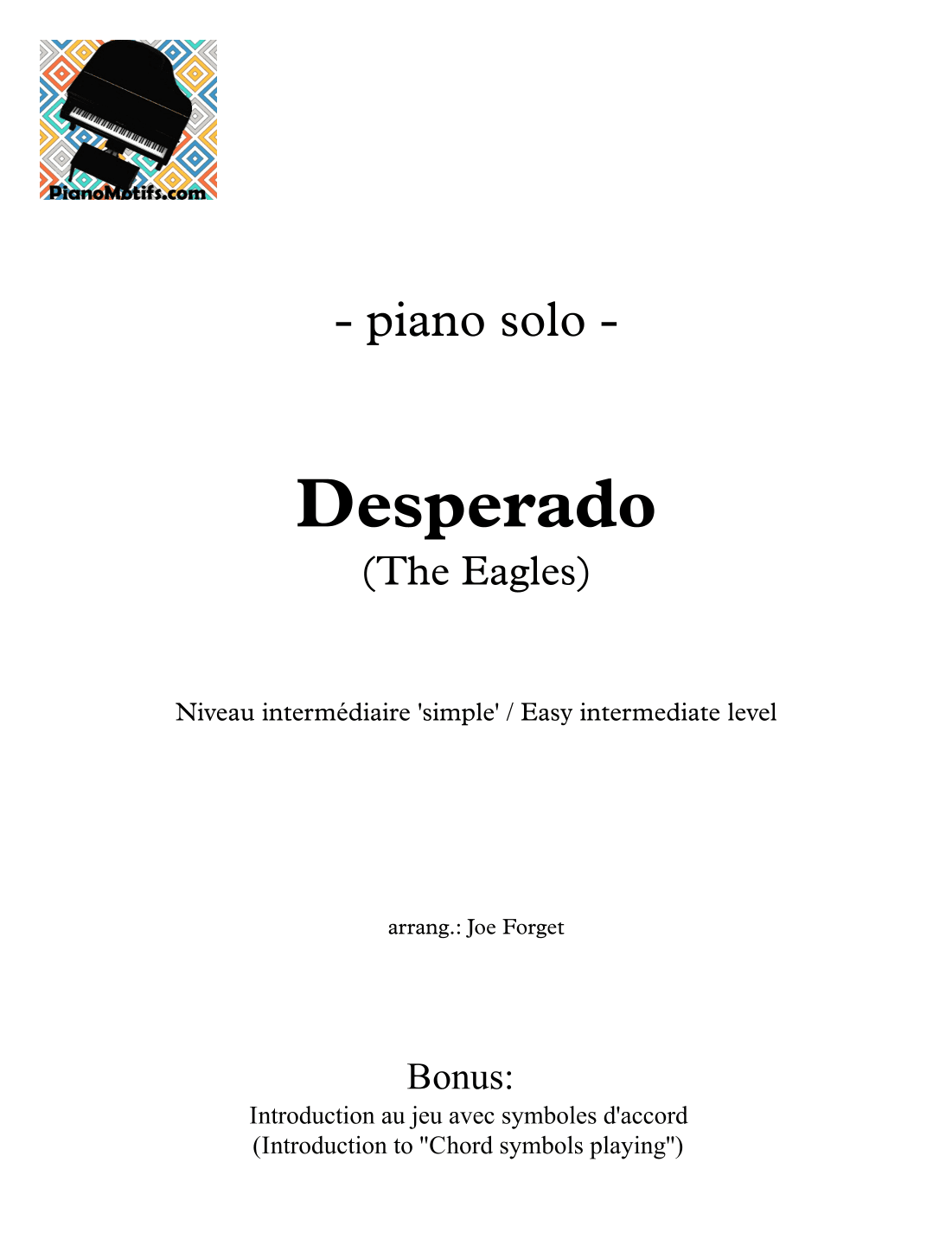 Desperado (arr. Joe Forget)