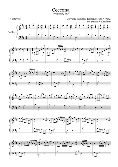 Ceccona (arr. Dennis Vallenduuk)