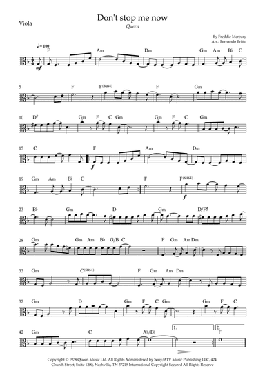 Don't Stop Me Now (arr. Fernando Britto)