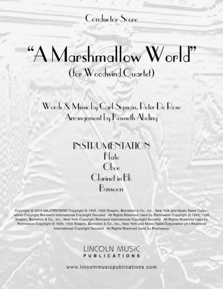 A Marshmallow World (arr. Kenneth Abeling)