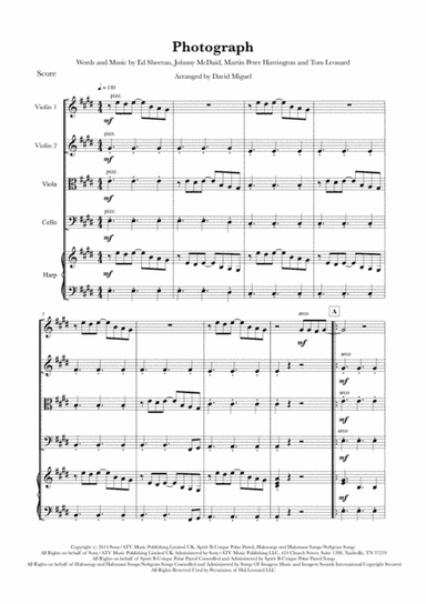 Photograph (arr. Continuum Sheet Music Arr.)