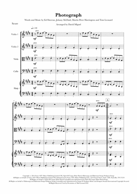 Photograph (arr. Continuum Sheet Music Arr.)
