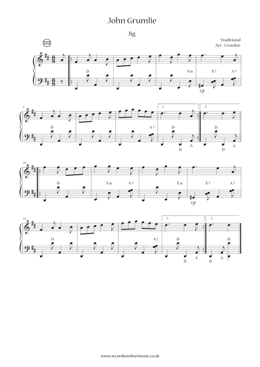 John Grumlie (arr. Julia Gordon)