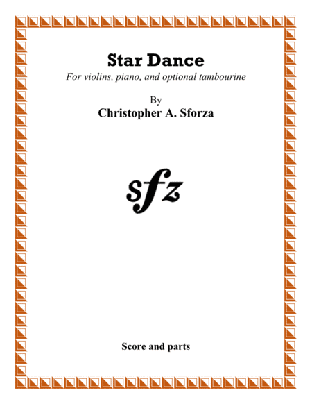 Star Dance, for violins, piano, and optional tambourine