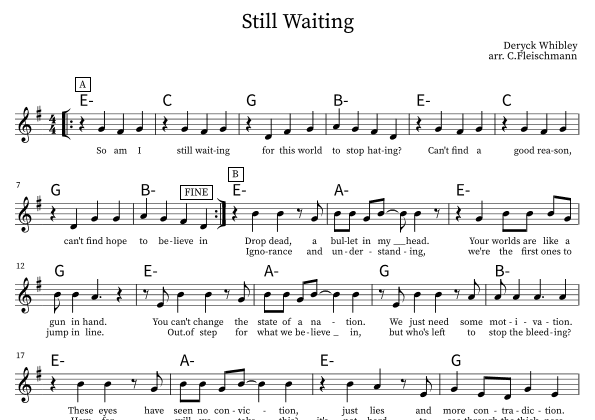 Still Waiting (arr. Christoph Fleischmann)