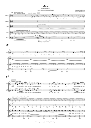 Mine (arr. Blake Morgan)