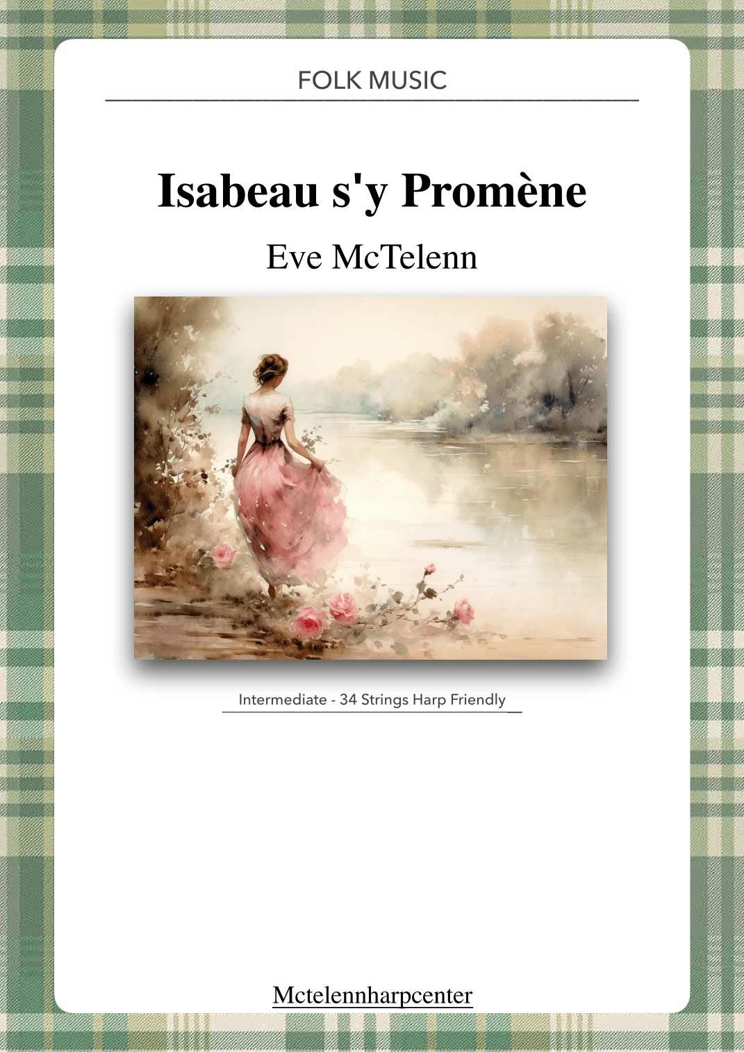 Isabeau s'y promène - intermediate & 34 String Harp | McTelenn Harp Center (arr. Eve McTelenn)