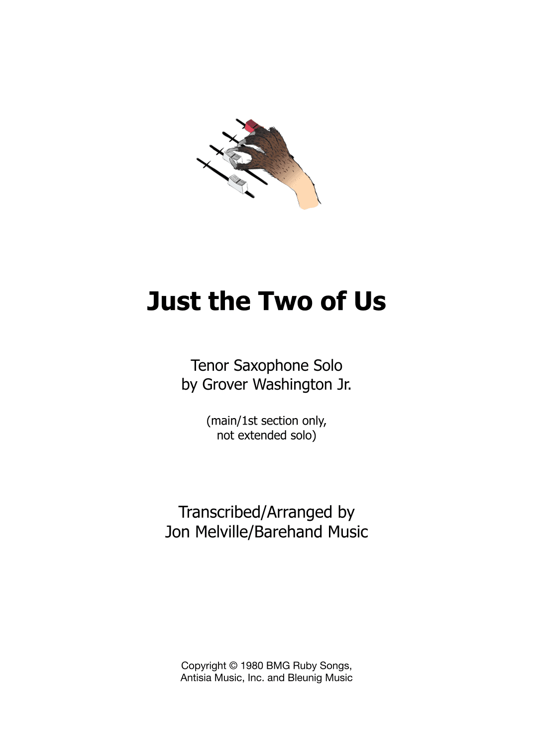 Just The Two Of Us (arr. Jon Melville / Barehand Music)