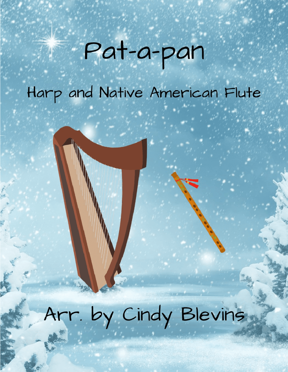 Pat-a-pan, for Harp and Native American Flute (arr. Cindy Blevins)