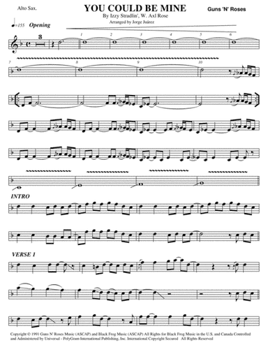 You Could Be Mine (arr. Jorge Juárez)