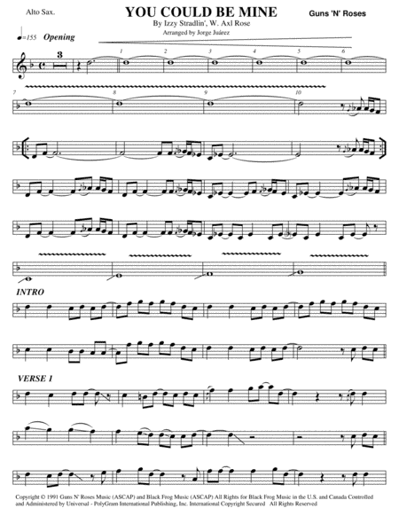 You Could Be Mine (arr. Jorge Juárez)