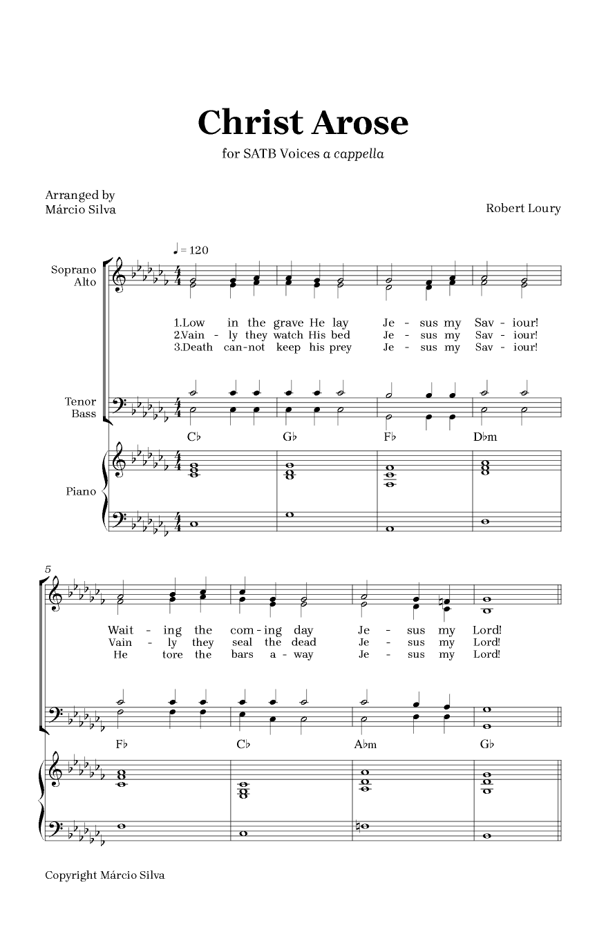 Christ Arose (arr. Márcio Silva)