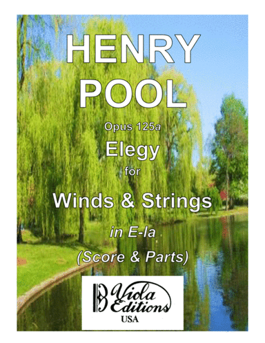 Opus 125a, Elegy for Winds & Strings in E-la (Score & Parts)