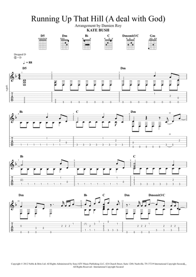 Running Up That Hill (a Deal With God) 2012 Remix (arr. Damien Roy)