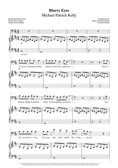 Blurry Eyes (arr. Antje Günther)
