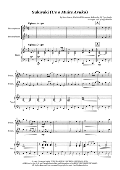 Sukiyaki (arr. Kayleigh Huelin)