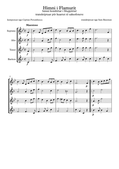 Himni i Flamurit (arr. Sam Bateman)