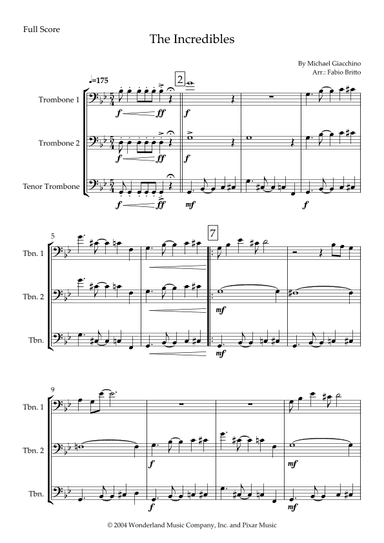 The Incredibles (main Theme) (arr. Fabio Britto)