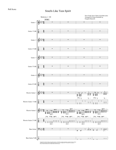 Smells Like Teen Spirit (arr. Pasquale Bianculli)