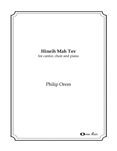 Hineih Mah Tov