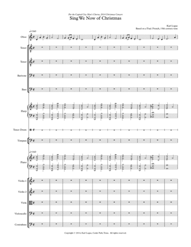 Sing We Now Of Christmas (arr. Karl Logue)