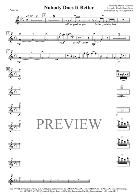 Nobody Does It Better from THE SPY WHO LOVED ME (arr. Jan Angermüller)