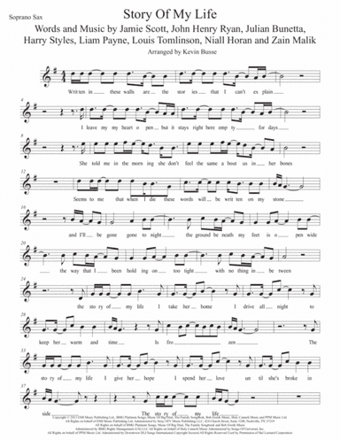 Story Of My Life (arr. Kevin Busse)