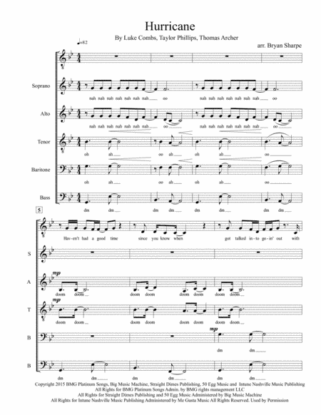 Hurricane (arr. Bryan Sharpe)