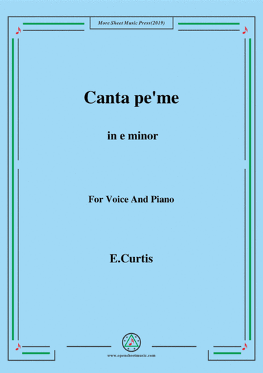 De Curtis-Canta pe' me in e minor (arr. MSM)