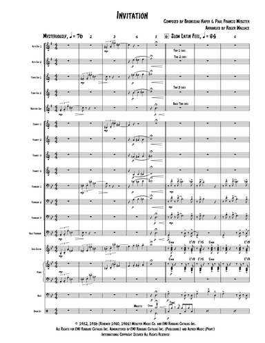 Invitation (arr. Roger Wallace)