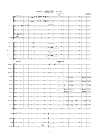 Sing Hallelujah, Praise the Lord - arranged for Concert Band (arr. Antonio Lotteirng)