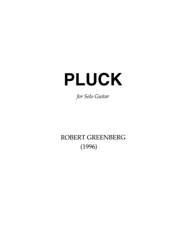 Pluck for guitar