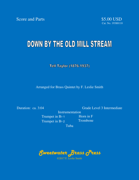 Down by the Old Mill Stream (arr. F. Leslie Smith)