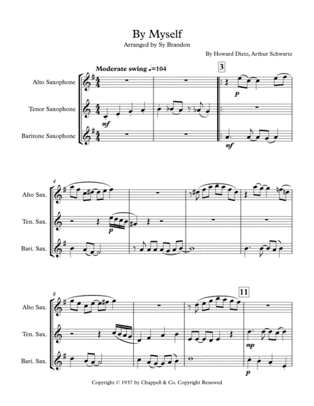 By Myself (arr. Sy Brandon)