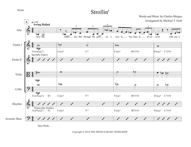 Strollin (arr. Michael T. Geib)
